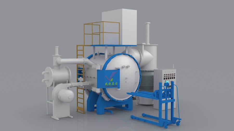 3D diagram of the vacuum brazing furnace