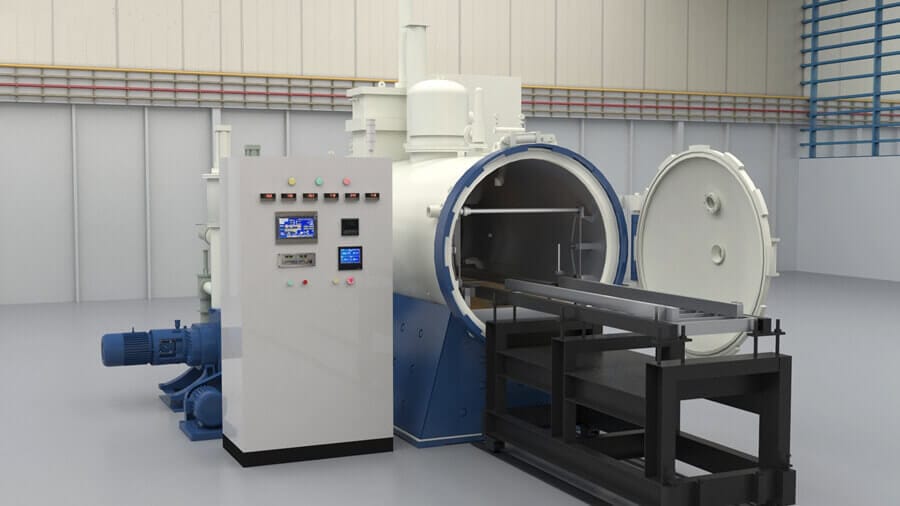 3D diagram of the vacuum heat treatment furnace