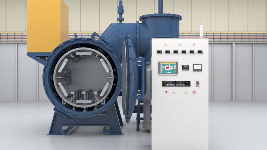 3D diagram of the vacuum sintering furnace