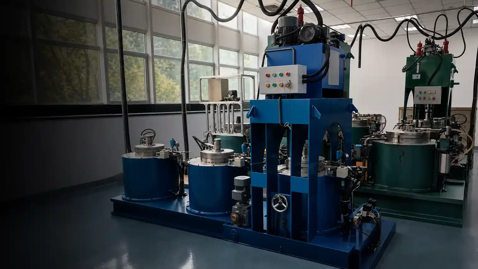 Vacuum system components used to isolate pump piping valve and pressure faults