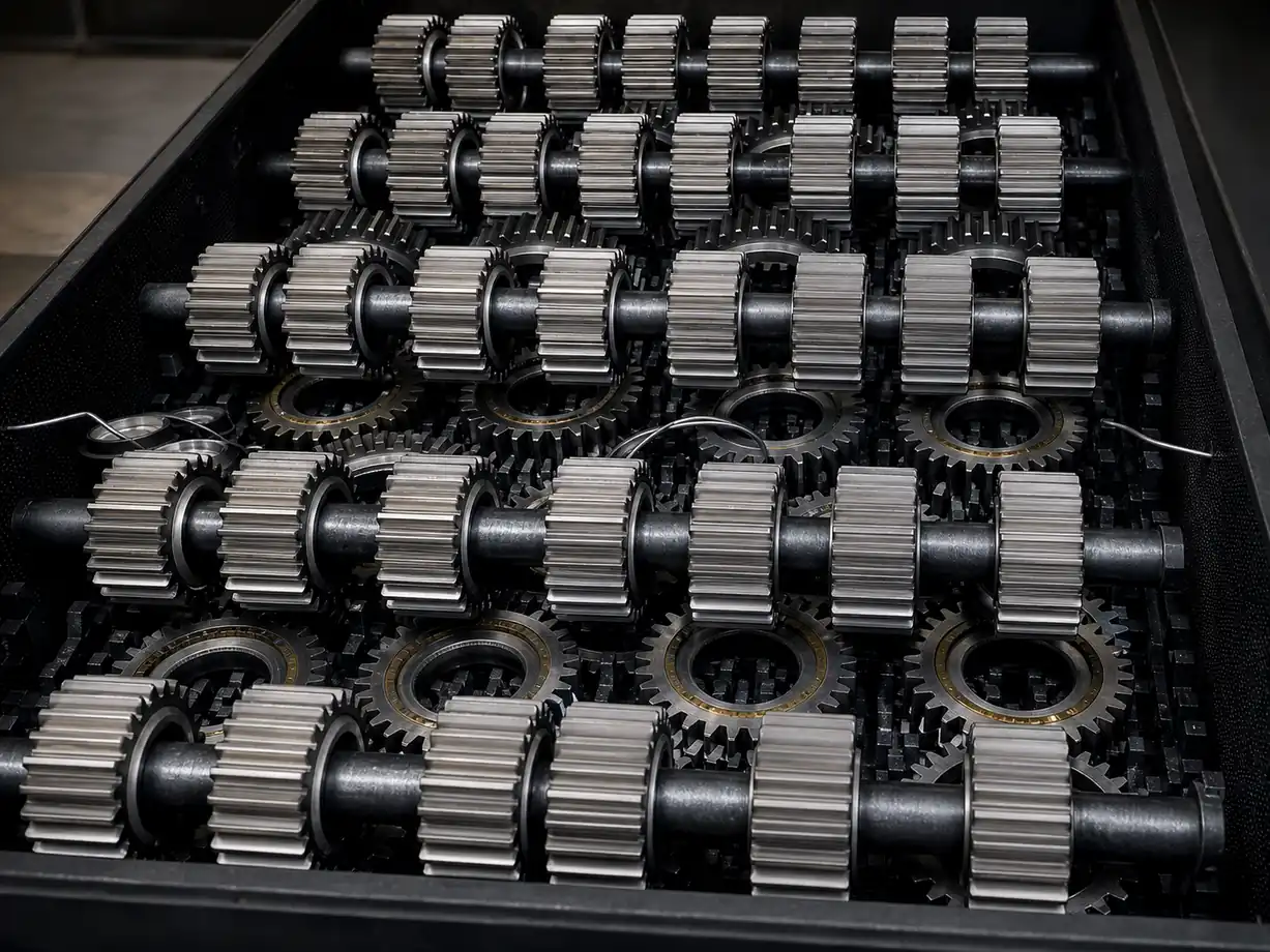 Production gear load for vacuum carburizing heat treatment