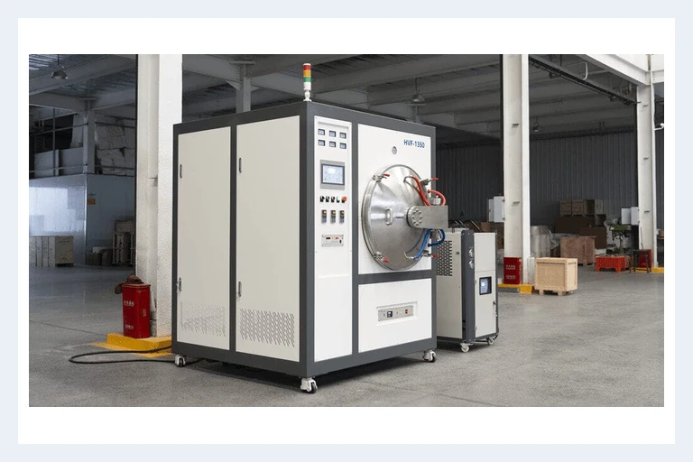 Complete SYNHTE additive manufacturing sintering furnace with round chamber door, control panel and support cabinet