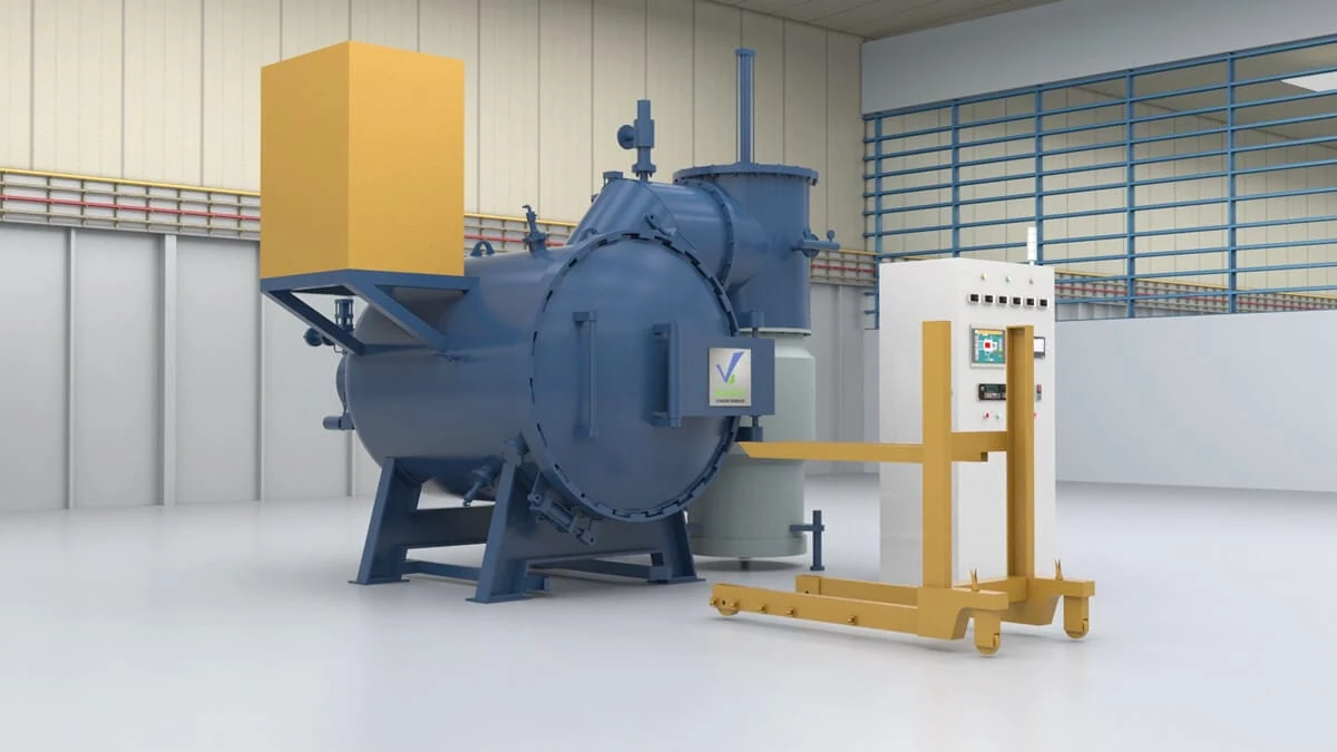 SYNHTE horizontal vacuum heat treatment furnace system