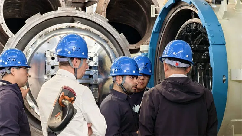 Customer factory inspection at Henan Synthe Corporation