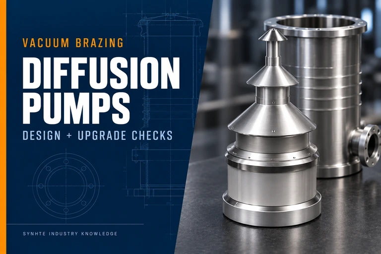 Illustrated diffusion pump and multistage jet assembly for vacuum brazing