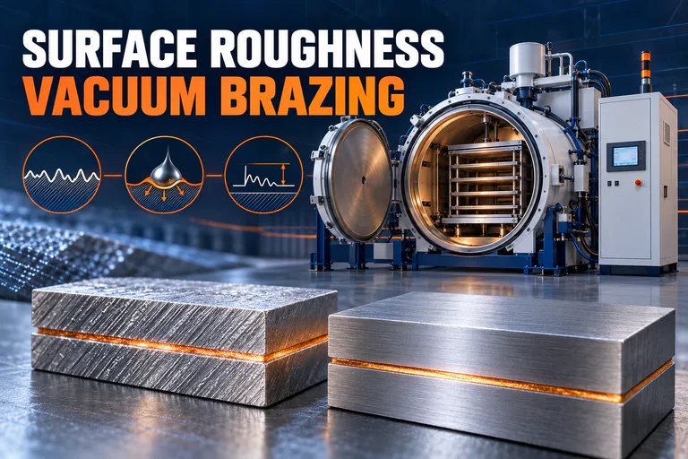 Surface roughness in vacuum brazing illustrated with textured joint coupons, filler lines and a high-temperature furnace